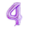Шар цифра "4" фиолетовая 100 см X5