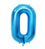 Шар цифра "0" синяя 100 см X5