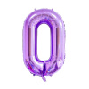 Шар цифра "0" фиолетовая 100 см X5