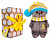 Мягкая игрушка «Басик Baby в вязаном колпаке», 20 см