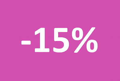 Скидка 15% при покупке от 25 роз