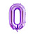 Шар цифра "0" фиолетовая 100 см X5